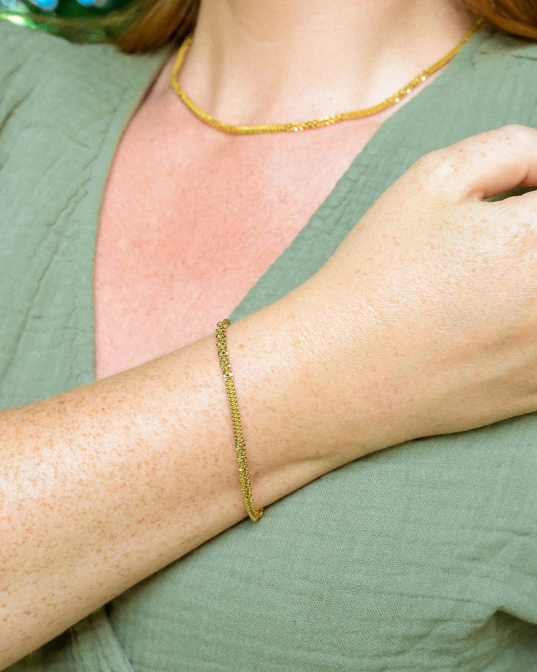 Irregular Snake Chain Bracelet - Oia Boutique