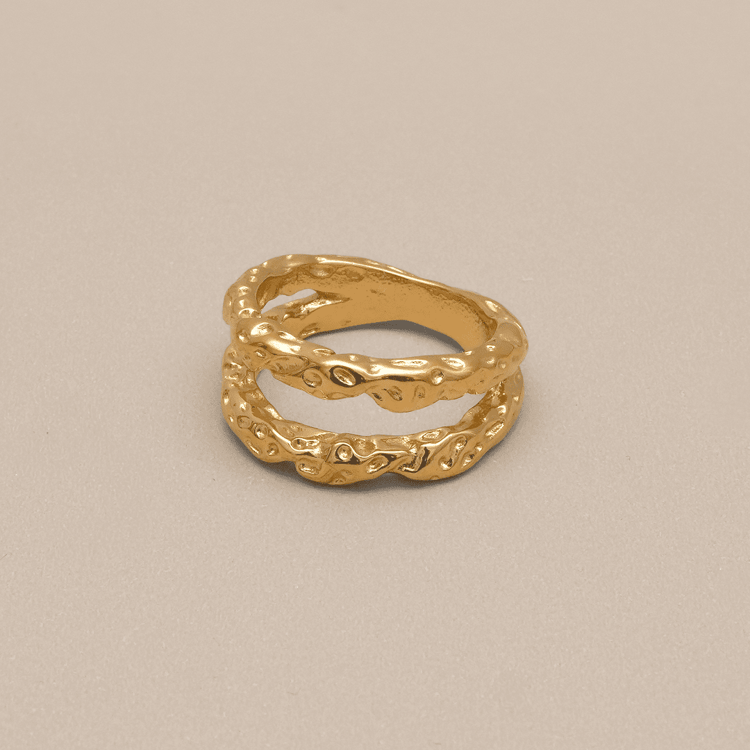 Irregular Twist Ring - Oia Boutique