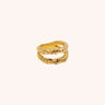 Irregular Twist Ring - Oia Boutique Sustainable Gold Jewellery - Recycled18k Gold Plated