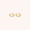 Irregular U Shape Hoop Earring - Oia Boutique Sustainable Gold Jewellery - Recycled18k Gold Plated