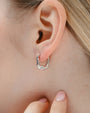 Irregular U Shape Hoop Earrings - Oia Boutique