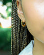Irregular U Shape Hoop Earrings - Oia Boutique