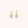 Louisa Clear Zircon Oval Earring - Oia Boutique Sustainable Gold Jewellery - Recycled18k Gold Plated