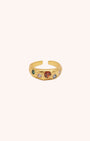 Louisa Colourful Zircon Ring - Oia Boutique Sustainable Gold Jewellery - Recycled18k Gold Plated