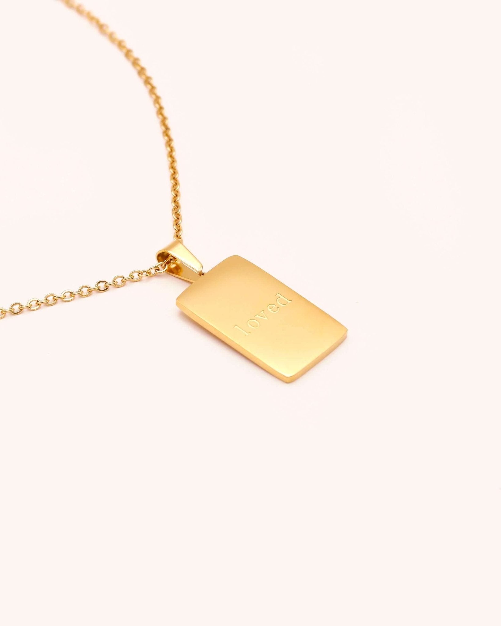 "Loved" Necklace | Stainless Steel - Oia Boutique