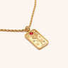 Lovers Tarot Card Necklace - Oia Boutique Sustainable Gold Jewellery - Recycled18k Gold Plated