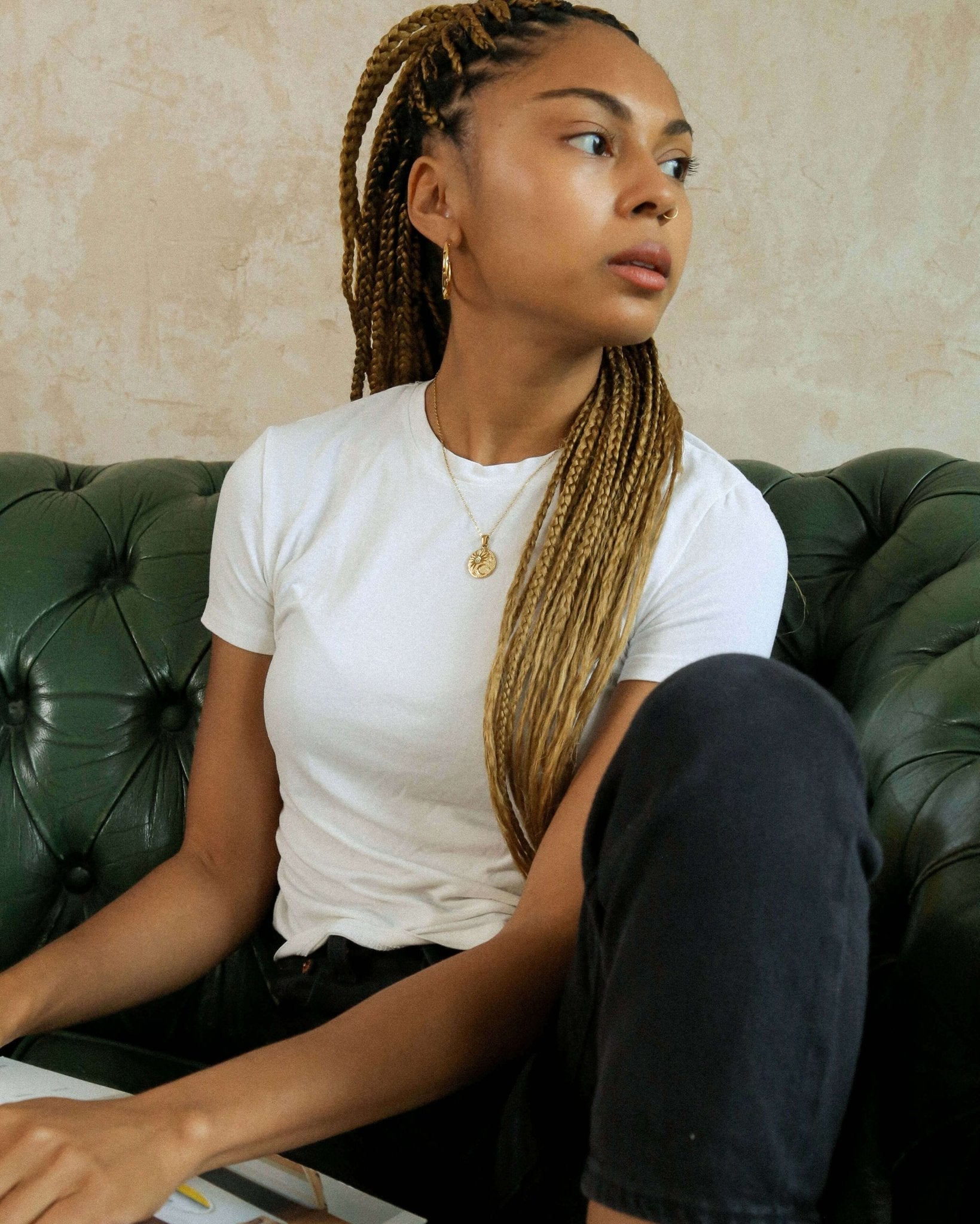 Moon & Sun Necklace - Oia Boutique Sustainable Gold Jewellery - Recycled18k Gold Plated