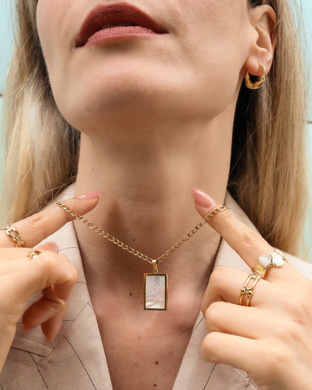 Mother of Pearl Necklace - Oia Boutique