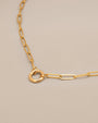 Paperclip Chain Charm Necklace - Oia Boutique
