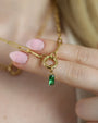 Paperclip Chain Charm Necklace - Oia Boutique