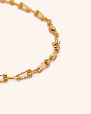 Paperclip Chain Necklace - Oia Boutique Sustainable Gold Jewellery - Recycled18k Gold Plated