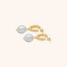 Pearl Drop Earring - Oia Boutique Sustainable Gold Jewellery - Recycled18k Gold Plated