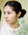 Pearl Huggie Earrings - Oia Boutique