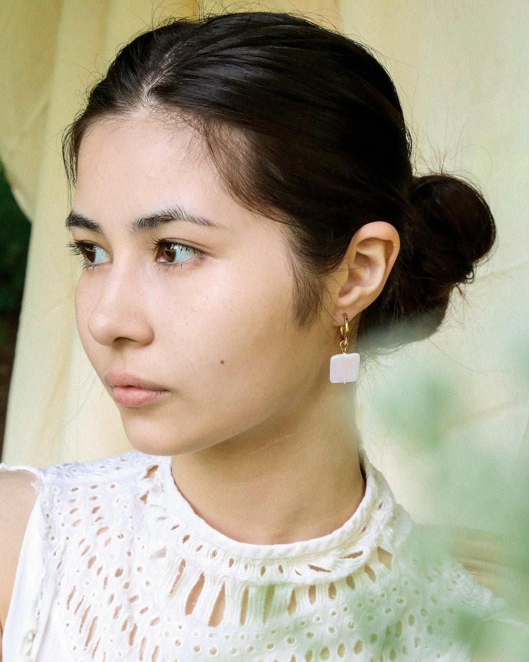 Pearl Huggie Earrings - Oia Boutique