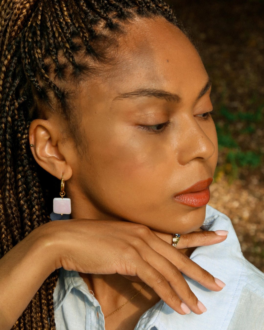 Pearl Huggie Earrings - Oia Boutique