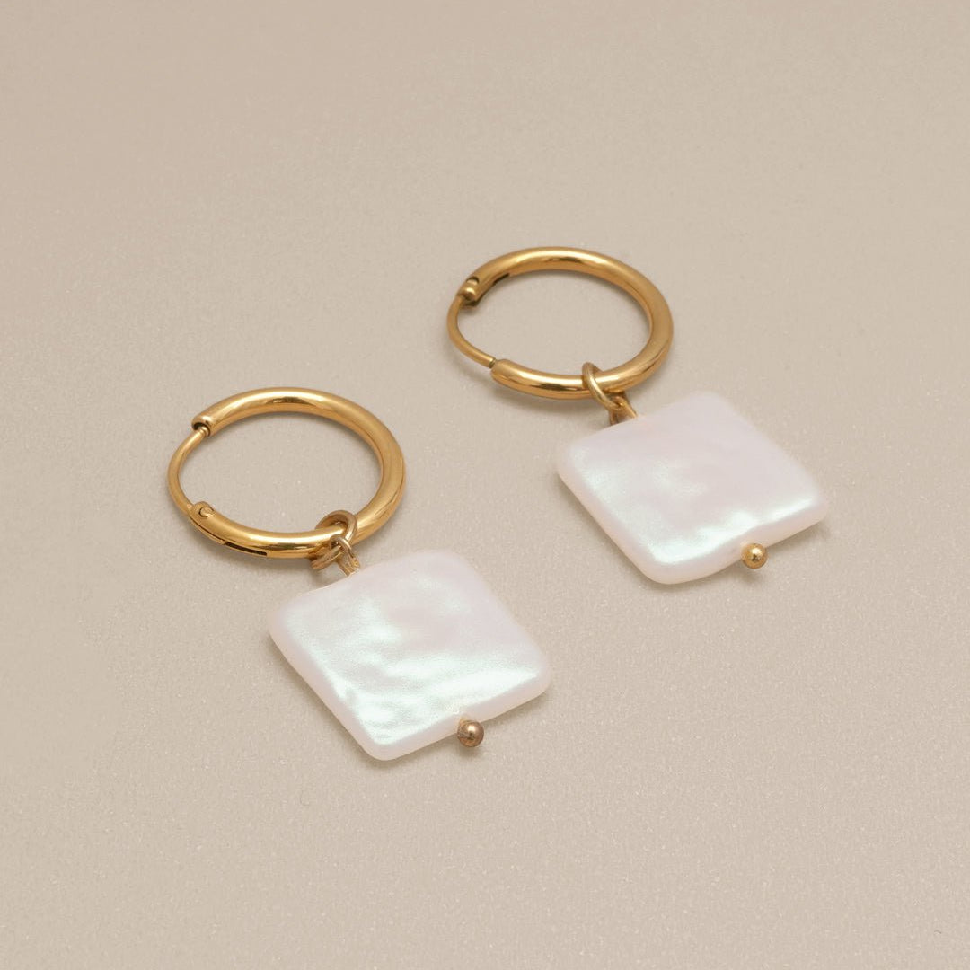 Pearl Huggie Earrings - Oia Boutique