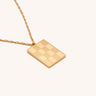 Square Patterned Necklace - Oia Boutique Sustainable Gold Jewellery - Recycled18k Gold Plated