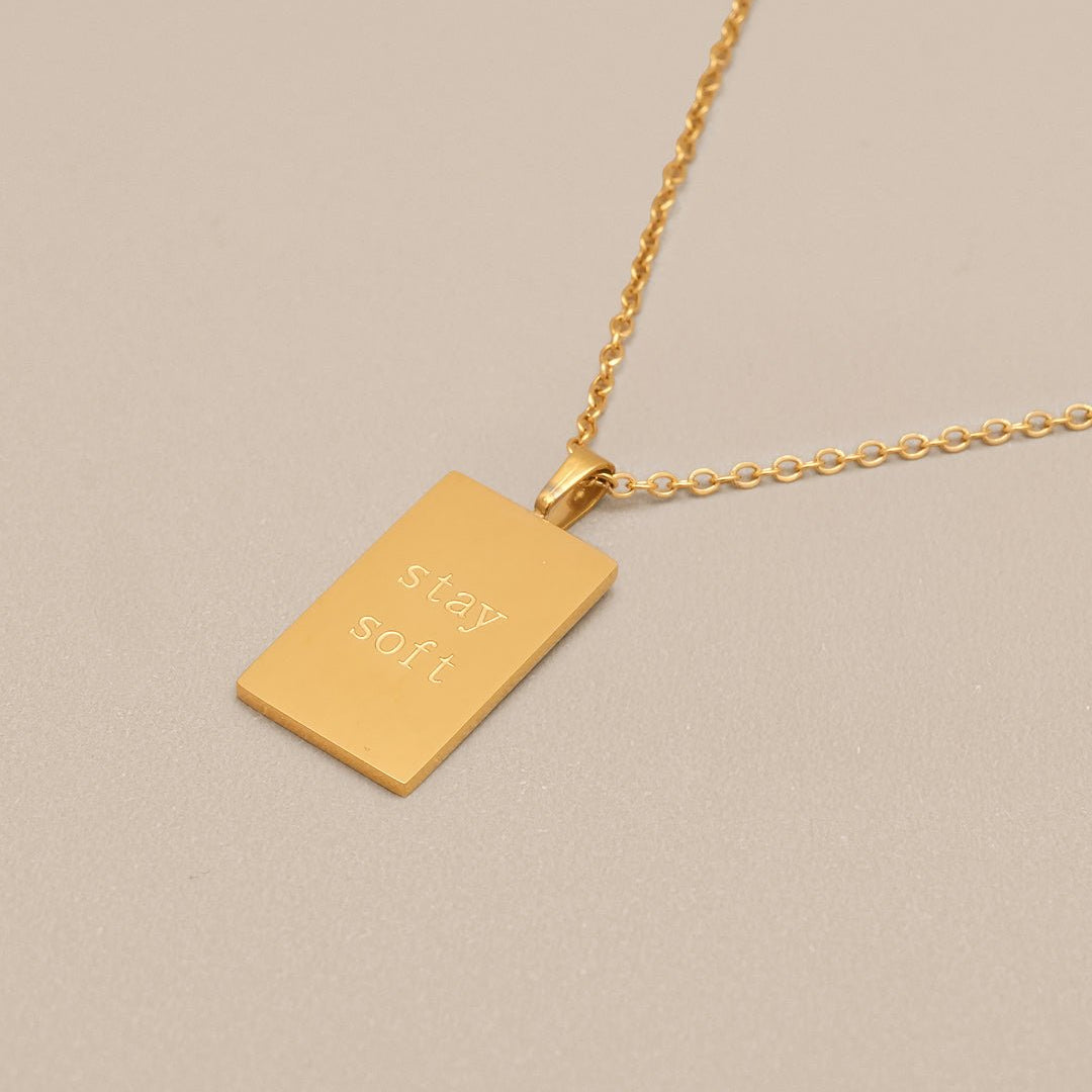 "Stay Soft" Necklace - Oia Boutique