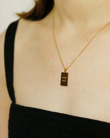 "Stay Soft" Necklace - Oia Boutique Sustainable Gold Jewellery - Recycled18k Gold Plated