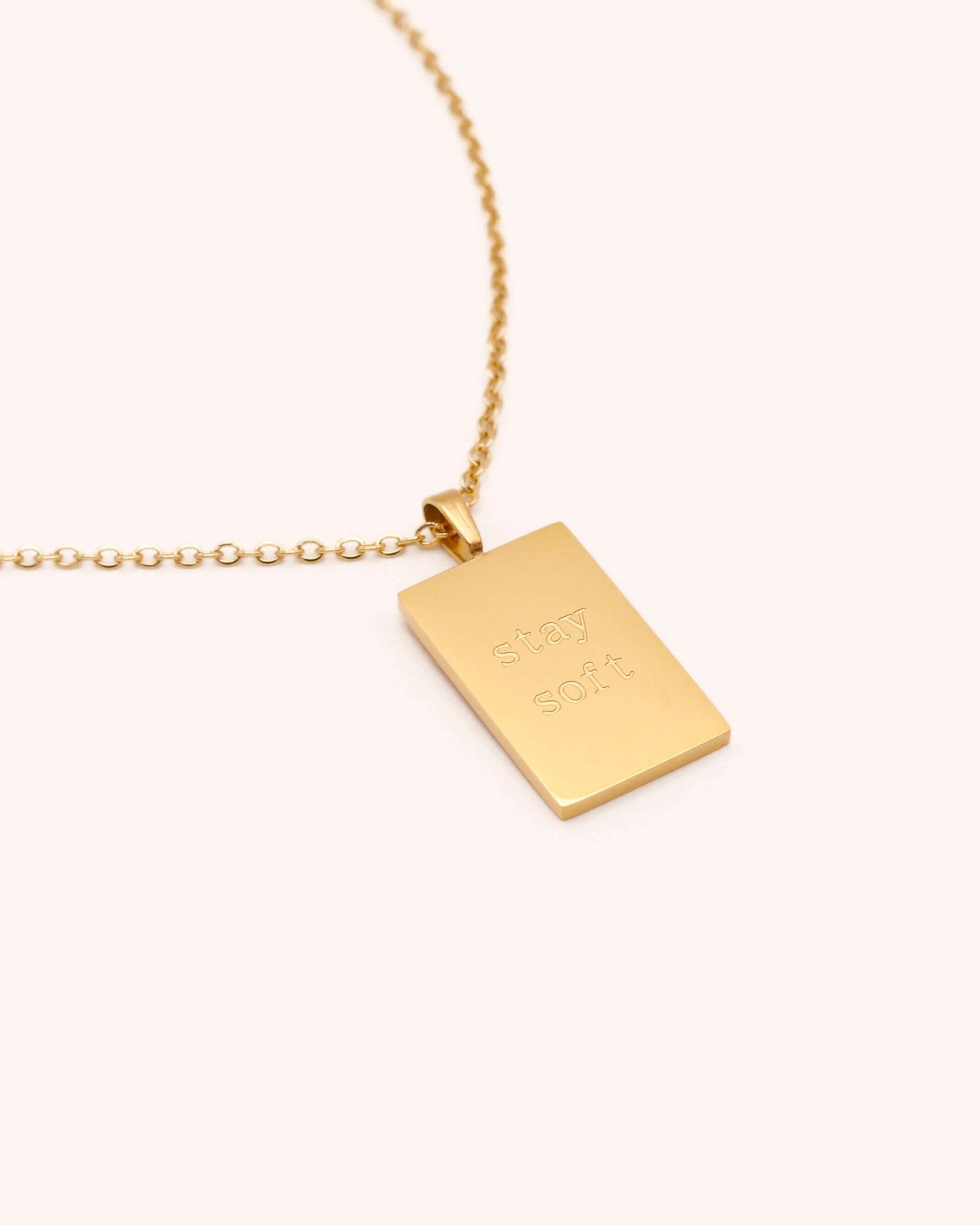 "Stay Soft" Necklace | Stainless Steel - Oia Boutique
