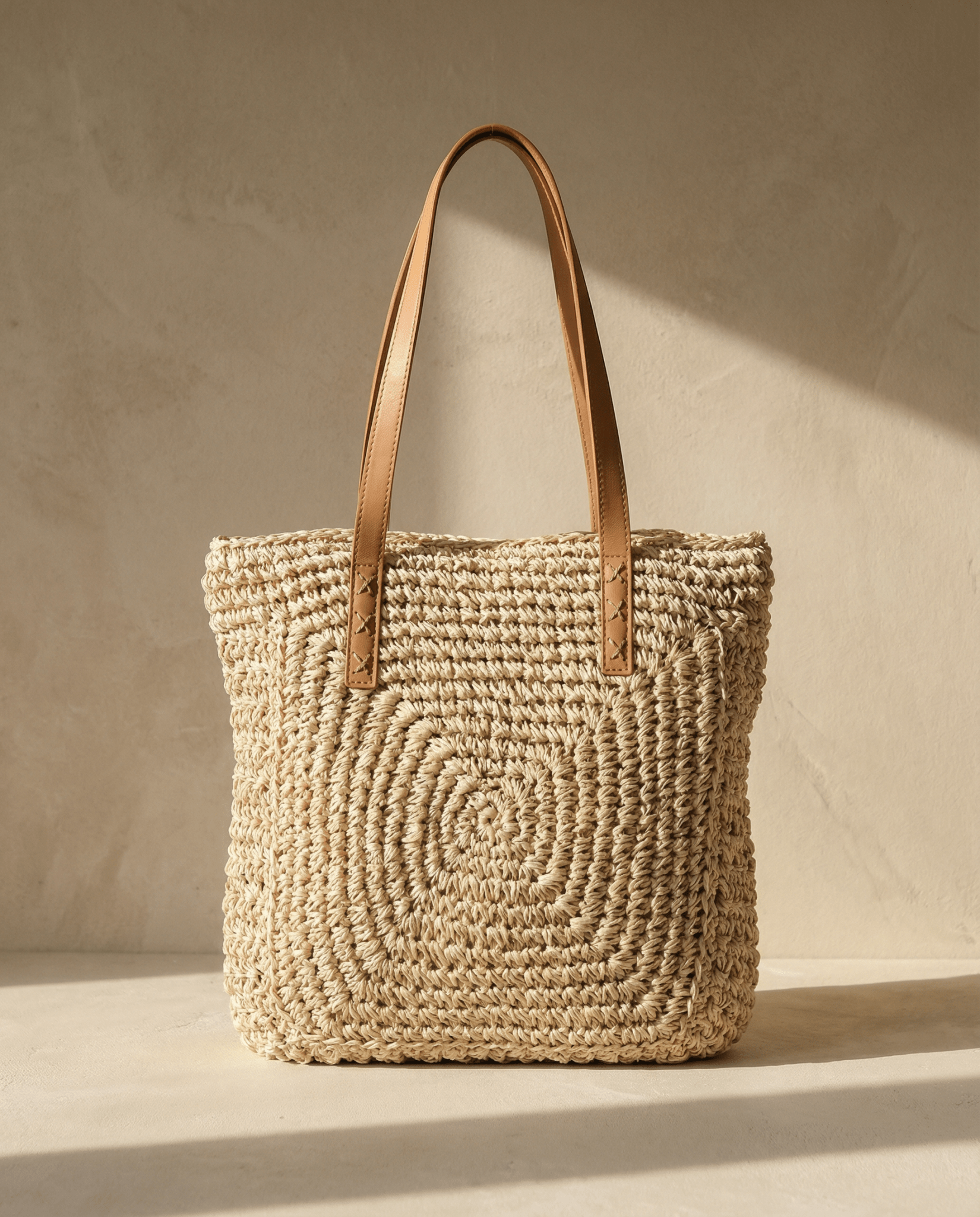 Summer Straw Shoulder Bag with Handle - Oia Boutique