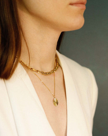 Sunbeam Necklace - Oia Boutique Sustainable Gold Jewellery - Recycled18k Gold Plated