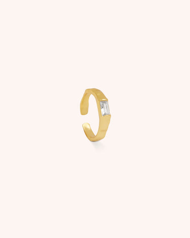 Theia Adjustable Zircon Ring - Oia Boutique Sustainable Gold Jewellery - Recycled18k Gold Plated