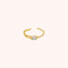 Theia Minimalist Zircon Ring - Oia Boutique Sustainable Gold Jewellery - Recycled18k Gold Plated