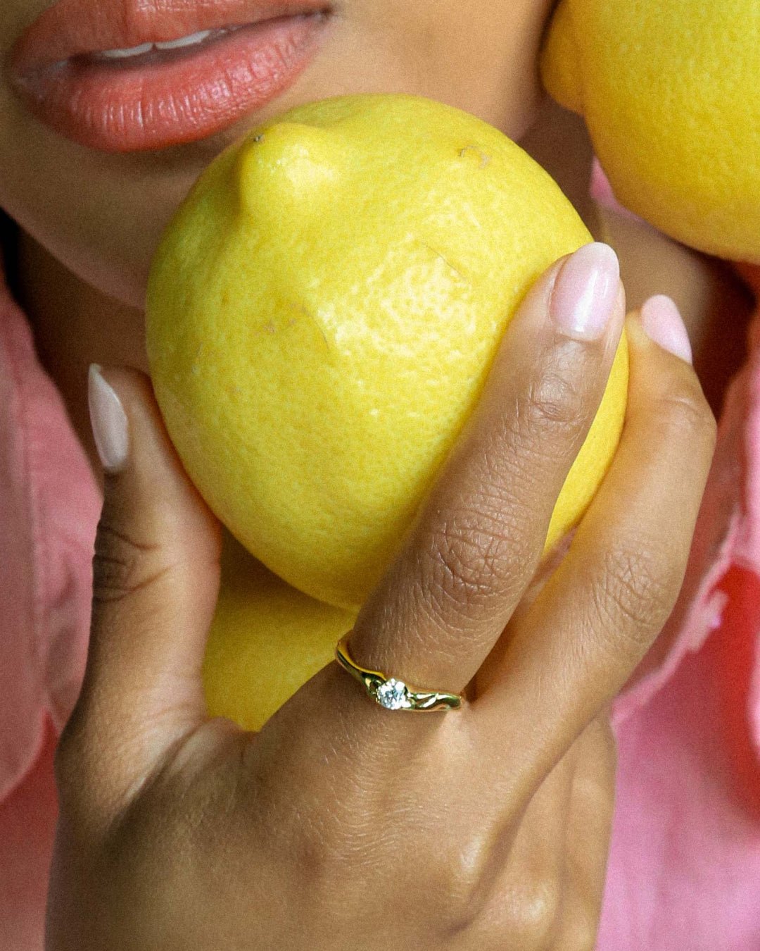 Theia Minimalist Zircon Ring - Oia Boutique