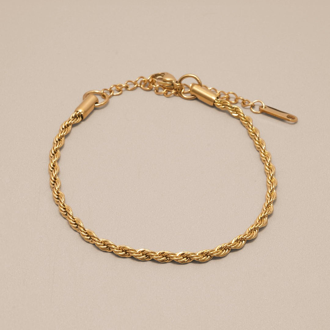 Thick Twisted Chain Bracelet - Oia Boutique