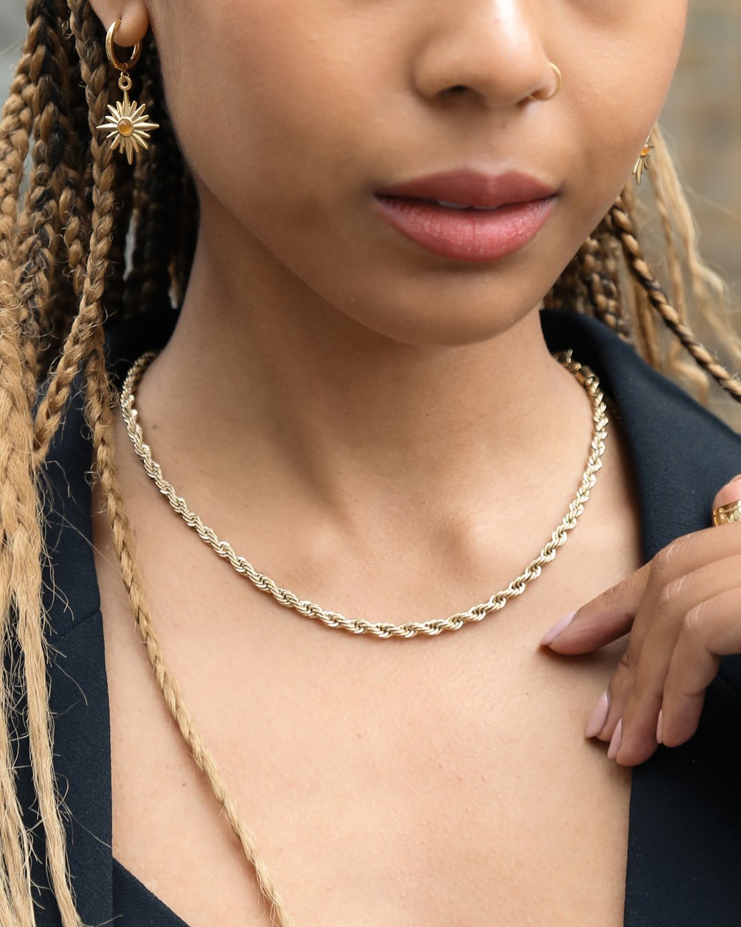 Thick Twisted Chain Necklace - Oia Boutique