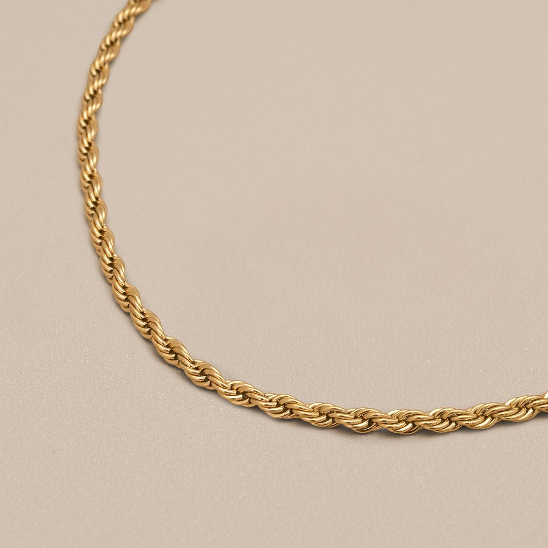 Thick Twisted Chain Necklace - Oia Boutique
