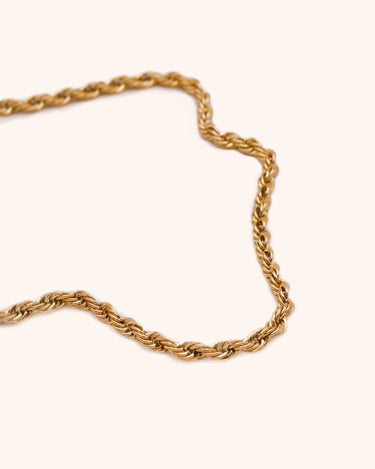 Thick Twisted Chain Necklace - Oia Boutique Sustainable Gold Jewellery - Recycled18k Gold Plated