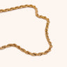 Thick Twisted Chain Necklace - Oia Boutique Sustainable Gold Jewellery - Recycled18k Gold Plated