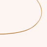 Thin Herringbone Chain Necklace - Oia Boutique Sustainable Gold Jewellery - Recycled18k Gold Plated