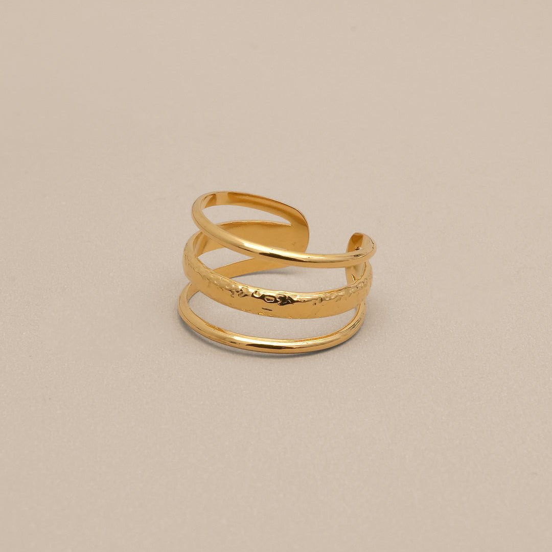 Three Layered Open Ring - Oia Boutique