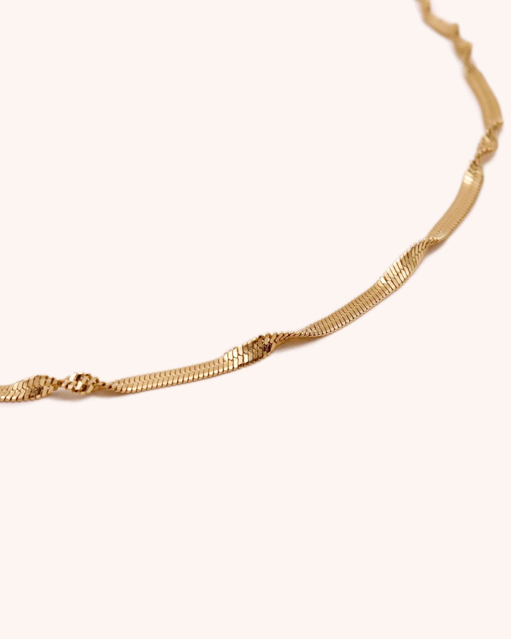 Twisted Chain Necklace | Stainless Steel - Oia Boutique