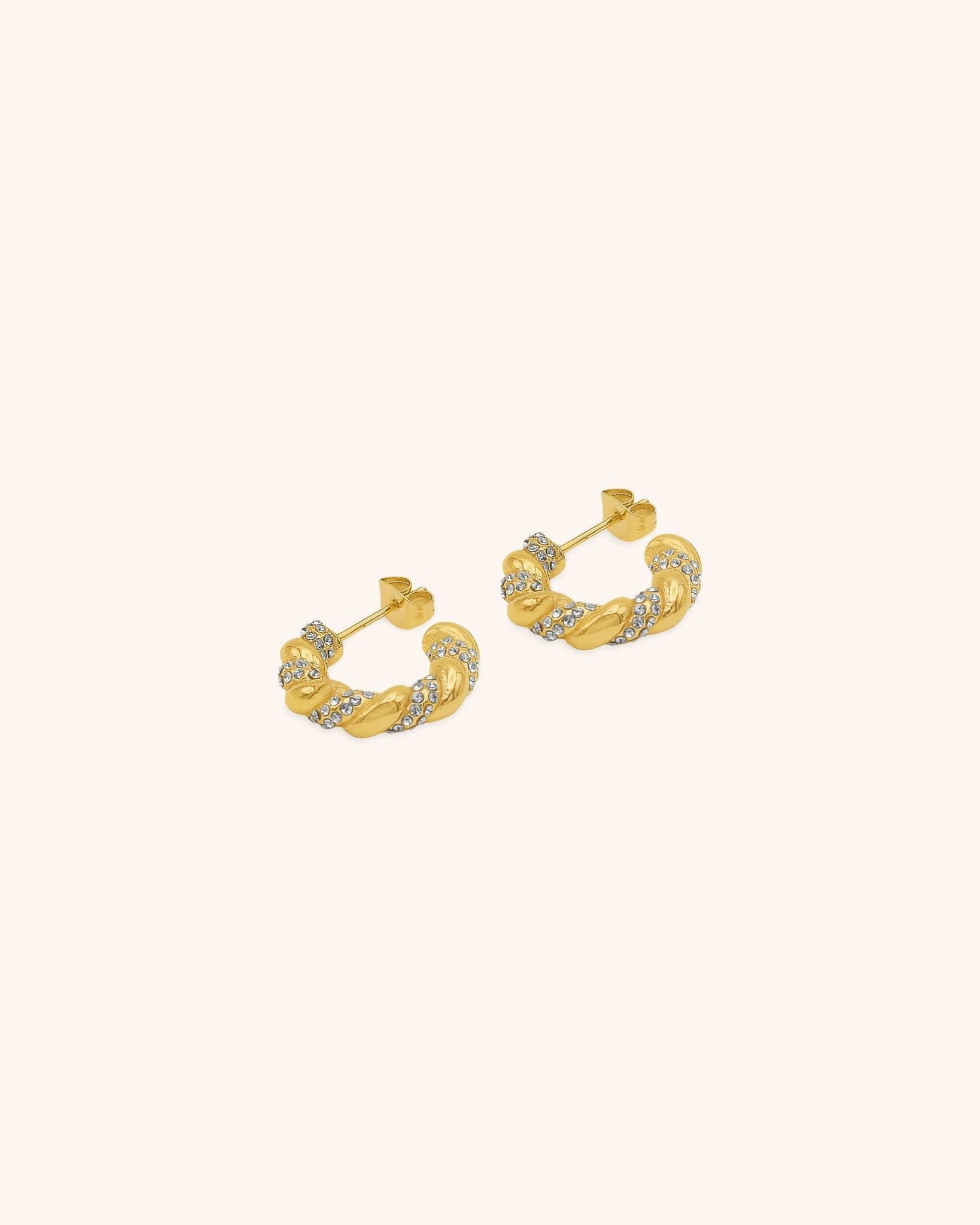 Twisted Chunky Hoop Earring | Stainless Steel - Oia Boutique