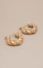 Twisted Chunky Huggie Earrings - Oia Boutique